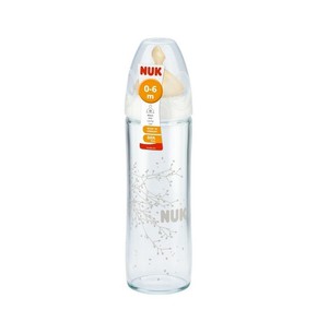 Nuk New Classic Bottle Glass with 0-6 Month Latex 