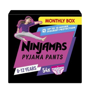 Pampers Ninjamas Pyjama Pants for Girls 8-12 Years