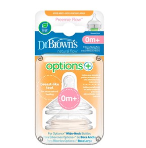 Dr Brown's Premie Flow Options+ Wide Neck Bottles 