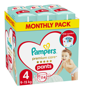 Pampers Premium Care Pants Μέγεθος 4 (9-15kg) Mont