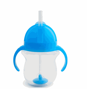 Munchkin Tip Sip Straw Cup 6M Blue Color, 207ml