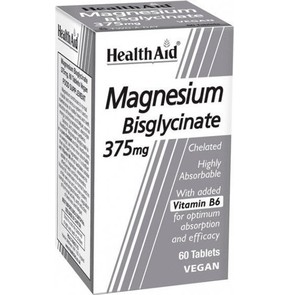 Health Aid Magnesium Bisglycinate 375 mg 60 veg ta