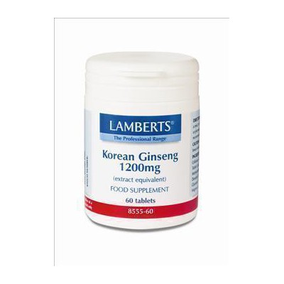 LAMBERTS KOREAN GINSENG 1200MG 60TAB