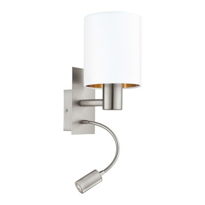 Wall Light Pasteri White 1Xe27 & Led Lamp 3.8W 300