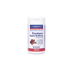 Lamberts Cranberry Tablets 18.750mg As A 750mg Extract Συμπλήρωμα Διατροφής Για Τη Διατήρηση Υγιούς Ουροποιητικού Συστήματος 60 ταμπλέτες