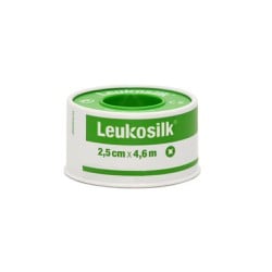 Leukosilk Adhesive Bandage Tape 2.5cm x 4.6m 1 picie