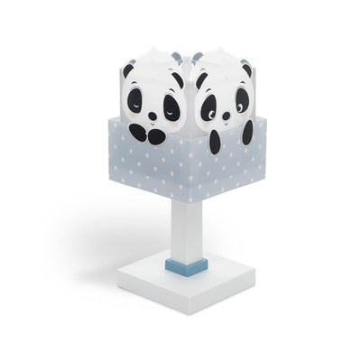 Kids Table Lamp Panda Blue 1Xe14