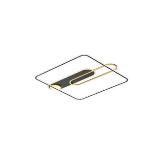 Ceiling Lamp Square Queen 45W 3000K Black-Gold 427