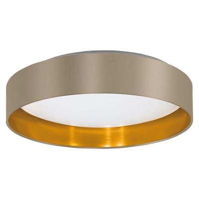 Ceiling Led Light Maserlo Taupe/Gold 21.6W 3000K 2