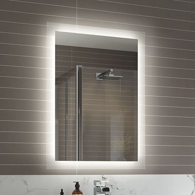 Καθρέπτης μπάνιου 60x80 φωτιζόμενος με LED