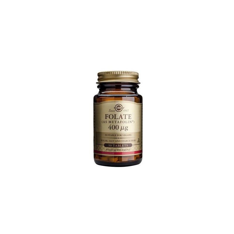 Solgar Solgar Folate Folic Acid Metafolin 400mg 50 Tabs