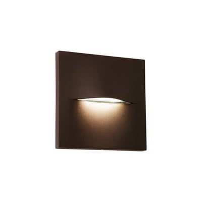 Wall Light Square Vita LED 3W 170 Lm IP65 Brown