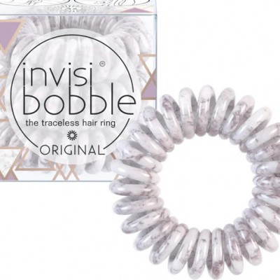 Invisibobble Original Λαστιχάκια Μαλλιών για Όλες τις Ηλικίες, για Κάθε Στυλ & Τύπο Μαλλιών, 3τεμ - Marblelous Purple Grey