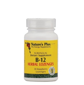 Nature's Plus Vitamin B12 Herbal Lozenges 1000mg (