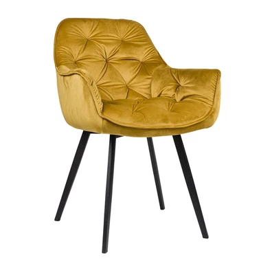 Πολυθρόνα Ύφασμα Velvet Varossi Samantha Lime 59x6