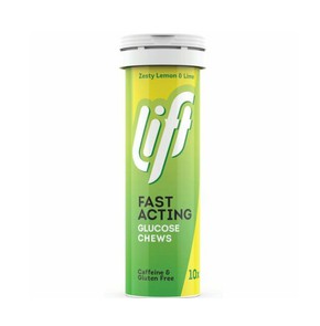 Gluco Tabs Lift Fast Acting Zesty Lemon & Lime, 10