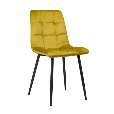 Καρέκλα Δείπνου Varossi Loris Velvet Λάιμ 46x54.5x