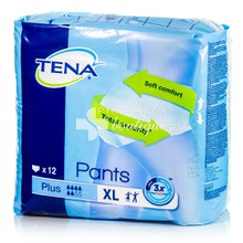 Tena Pants Plus EXTRA LARGE - Προστατευτικά Εσώρουχα Ακράτειας, 12 τμχ