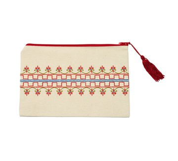 Chios Κore embroidered zip bag