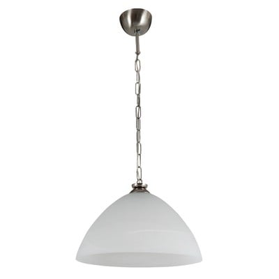 Pendant Light White Alabaster With Chain Suspensio