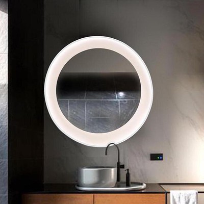 Καθρέπτης μπάνιου τοίχου στρογγυλός Φ70 μεταλλικός