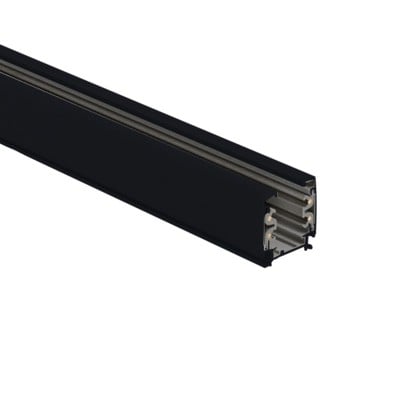 Lighting Rail Three Phase Black 3M