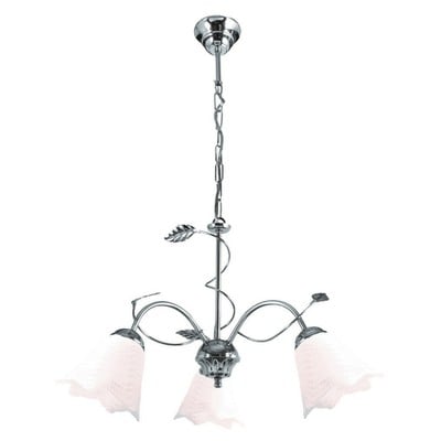 Pendant Light 3 Lights Chrome With Leaf Φ56cm Pdt-