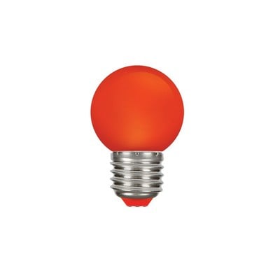 Led Bulb Sphere 1,3W Ε27 Red