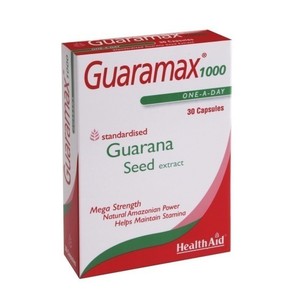 Health Aid Guaramax 1000 Φυσικό Τονωτικό Γκουρανά,
