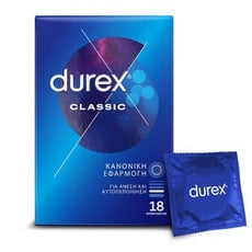 Durex Classic Προφυλακτικά Ευκολοφόρετα 18Τμχ. 
