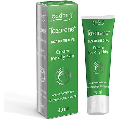 BODERM Tazarene 0.1% Κρέμα Τοπικής Εφαρμογής Για Ακνεϊκό- Λιπαρό Δέρμα 40ml