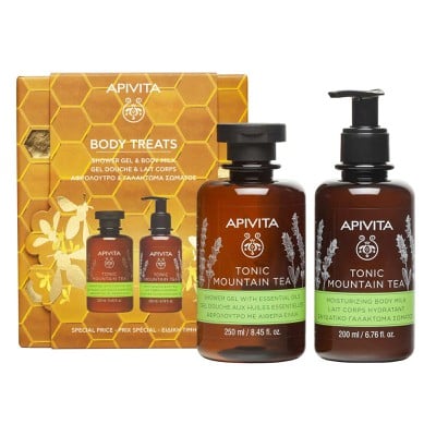 Apivita Promo Pack Tonic Mountain Tea Αφρόλουτρο 2