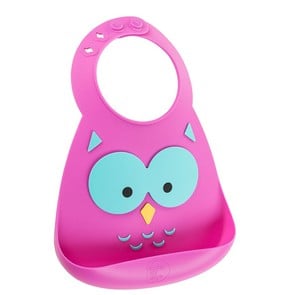 Make my Day Baby Bib Owl Σαλιάρα Σιλικόνης Κουκουβ