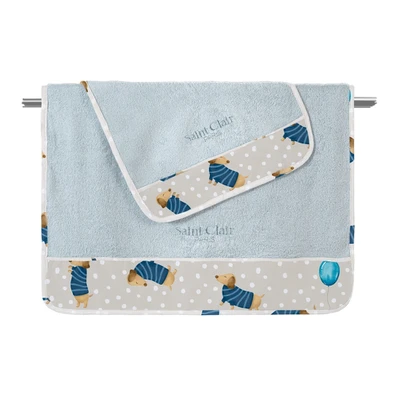 Σετ 2τμχ. Βρεφικές Πετσέτες pet Blue Saint Clair  