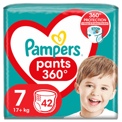 Pampers Pants Πάνες Βρακάκι No 7 (17+ kg) 42τμχ