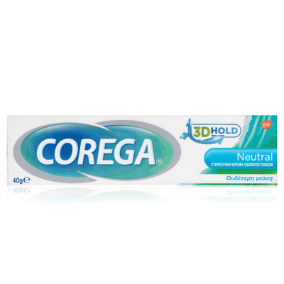 Corega Neutral Στερεωτική Κρέμα Οδοντοστοιχιών 40g