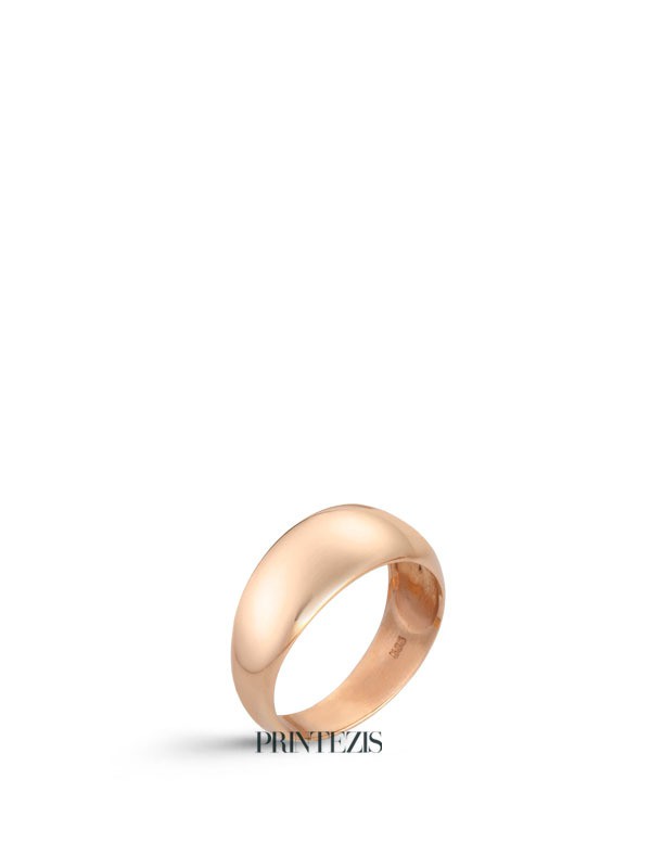 Δαχτυλίδι Ροζ Χρυσό Κ14