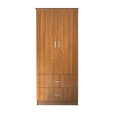 Ντουλάπα Καρυδί Δίφυλλη 80x50x180cm ZWW Closet  Ε8