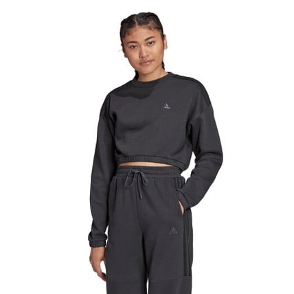 adidas women crop crew sweatshirt (HC2914)