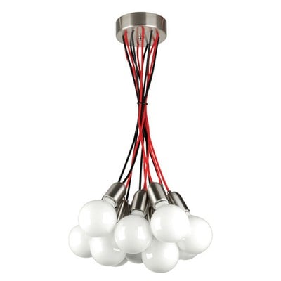 Pendant Light 8 Lights 60W Ε27 Chrome