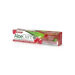 Optima Aloe Dent Triple Action Pomegranate Toothpaste Οδοντόκρεμα Με Βιολογικό Ρόδι 100ml