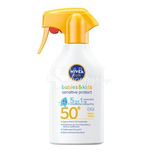 Nivea Sun Babies & Kids Sensitive Protect Sun Spray SPF50+ - Παιδικό Αντιηλιακό 5 σε 1, 270ml
