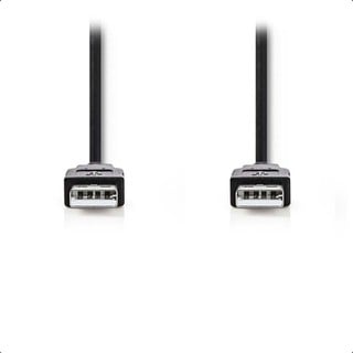 Nedis USB Cable 2.0 Type C 1m Μαύρο CCGT60000BK10 