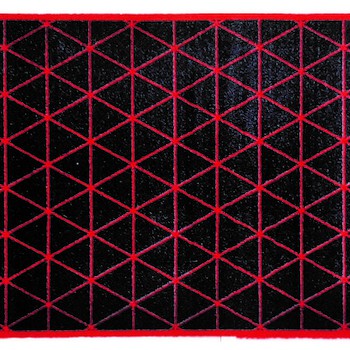 Πατάκι Universal (67x150) 029 Red Triangles Sdim