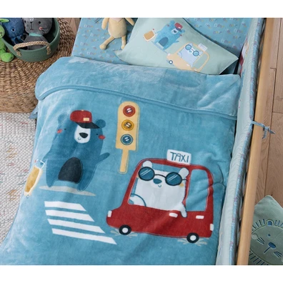 Κουβερτα Πολ.traffic 75x100 nef-nef Home Wear Aqua