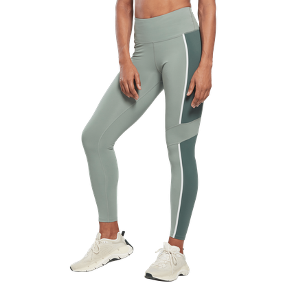 Reebok Women Lux High-Waisted Colorblock Tights (H