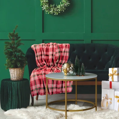 Das Home Κουβερτα Fleece 130χ170 1361 Green, red