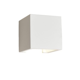 Gypsum Wall Lamp G9 White Cube Ceramic 4096900
