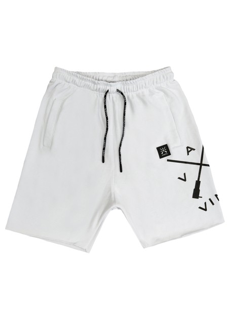 Vinyl art clothing white cross logo shorts