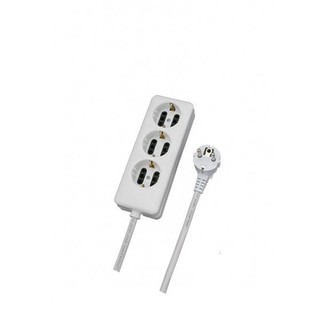 Socket Outlet 3-Way Cable 3m